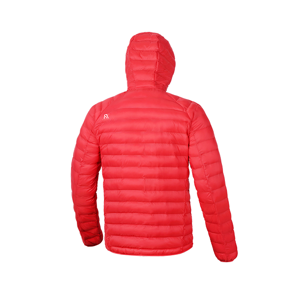 Light Men fake down jacket with the hood