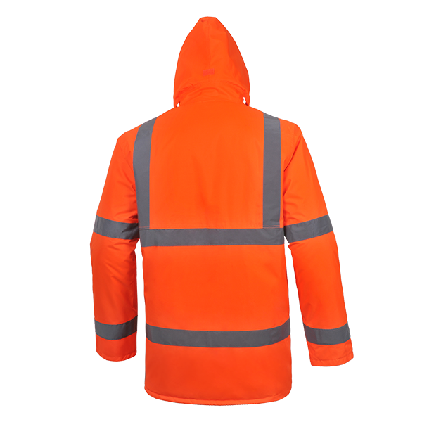 Men Worker Parka F.Orange color