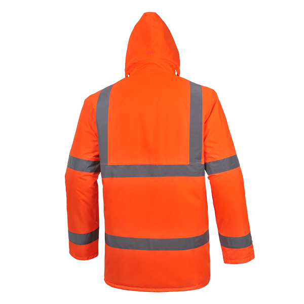 Men Worker Parka F.Orange color