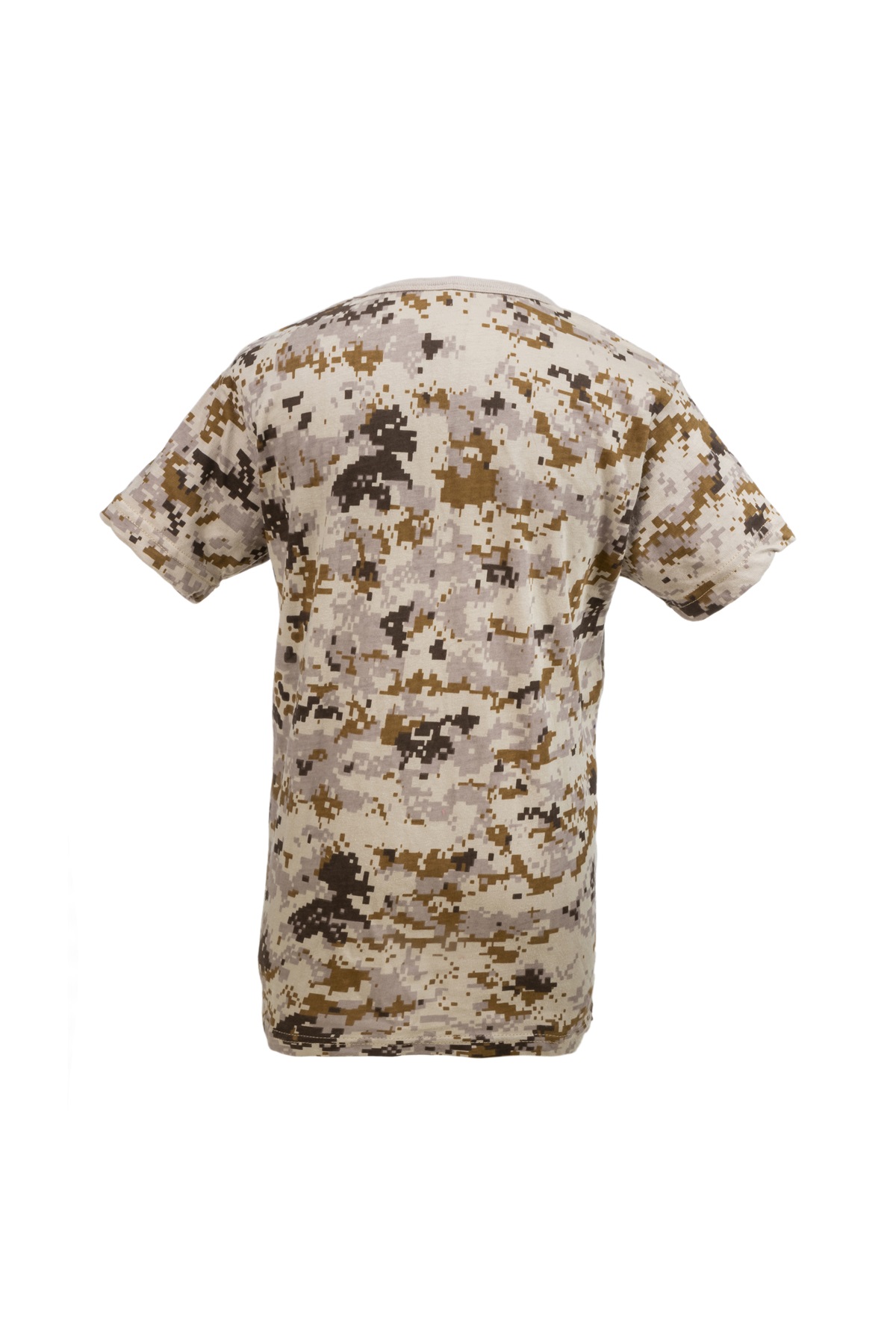 Crew-Neck T Shirt Round Neck Kid′ S T-Shirt with Camouflage Printing