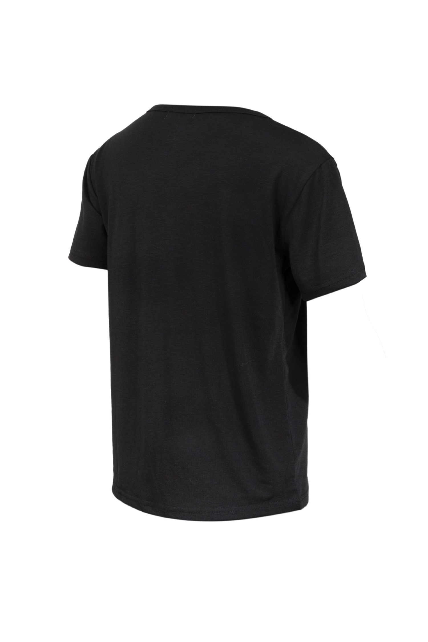 Normal Style Kid T-Shirt with V Neck Collar